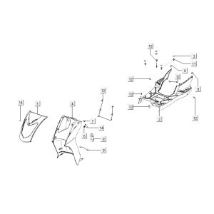 Kymco Agility 12' 4-stroke red