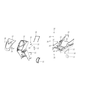 Kapdelen kymco agility FR 12' 4-stroke euro4 green