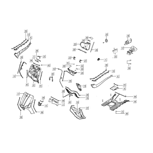 Cape parts Kymco Like from 2018 matt silver