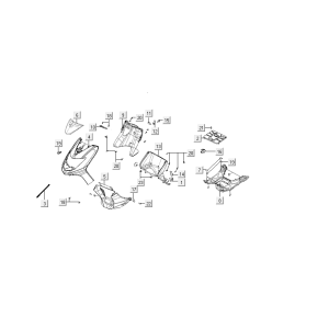 Kapdelen Kymco VP50i injection euro 4 renault brown