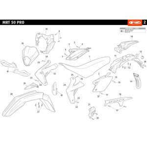 Hoods Rieju MRT pro SM white 2010 2-stroke