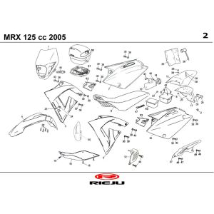 Hoods Rieju MRX 125 blue 2005 4-Stroke