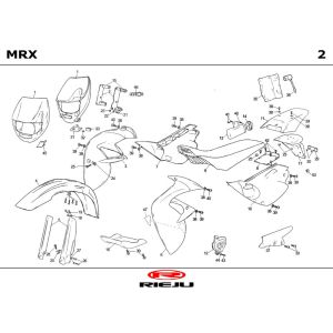 Hoods Rieju MRX yellow 2004 2-Stroke