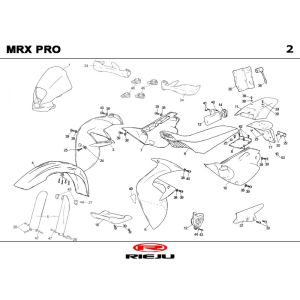 Hoods Rieju MRX orange 2004 2-Stroke