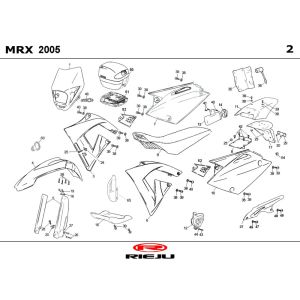 Hoods Rieju MRX P-up black 2008 2-Stroke