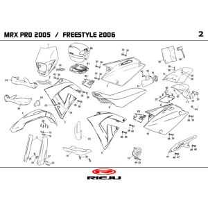 Hoods Rieju MRX pro orange 2006 2-Stroke