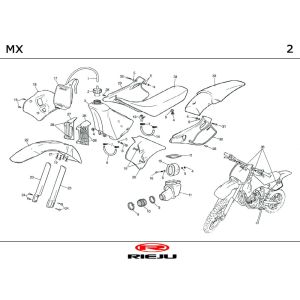Hoods Rieju MX orange 2000 2-Stroke