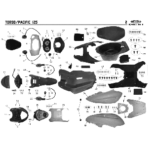 Hoods Rieju Pacific red 2009 2-stroke
