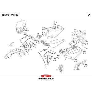 Hoods Rieju RRX red 2008 2-Stroke