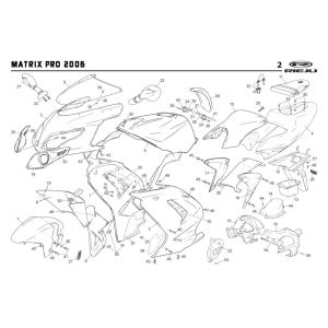 Hoods Rieju Rs2 pro blue 2009 2-stroke