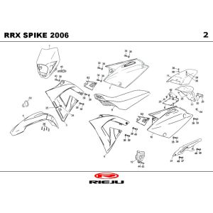 Hoods Rieju Spike-x black 2006 2-Stroke