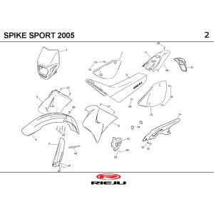 Hoods Rieju Spike black 2005 2-stroke