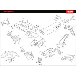 Kapdelen Rieju Tango red 2008 2-stroke