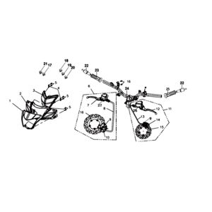 Kapdelen/steering parts Sym Symphony ST Blue