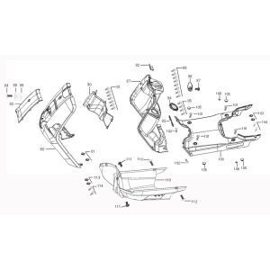 Hood parts for Benzhou ZN50QT-36 black