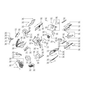 Front hair cuts Kymco Downtown 300i dark grey