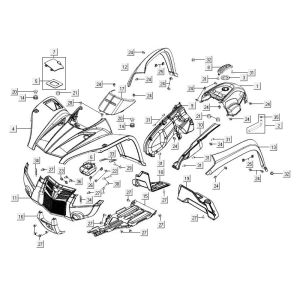 Caps for Kymco MXU 500