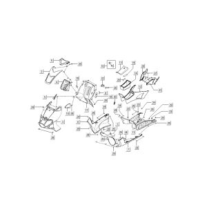 hoods v-m Kymco Super9 AC 2-stroke nm yellow - black
