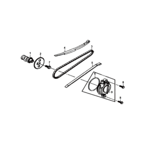 Chain Tensioner Chain Guide Sym Fiddle II euro4 (WH-006) White