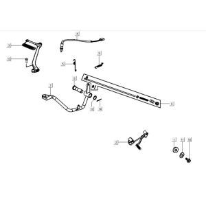Kickstartpedaal Kymco K-Pipe 125