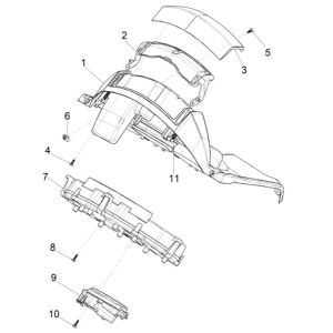Speedometer Piaggio MP3 300 HPE/300 HPE SPORT E5 ABS 2020-2022 (EMEA)