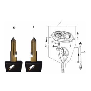 Speedometer Generic Cracker red 2009 2-stroke 25