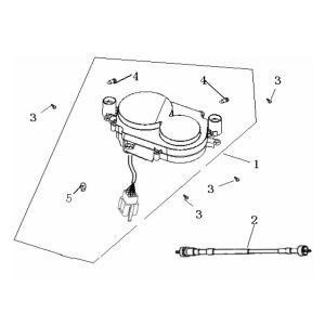 Speedometer Generic Ideo copper 2010 2-stroke 25