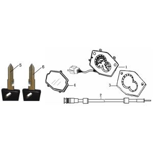 Speedometer Generic Xor black 2006 2-stroke