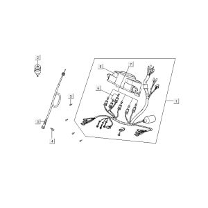 Speedometer Kymco Agility 10' 4-stroke sporty blue