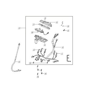 Speedometer Kymco Agility 16'+ 4-stroke injection euro4 matte blue