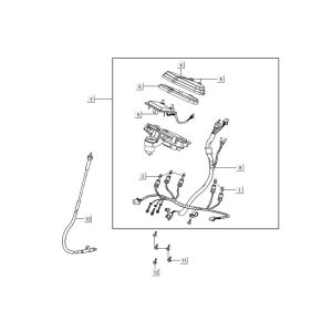 Speedometer Kymco Agility 16'+ 4t gloss black