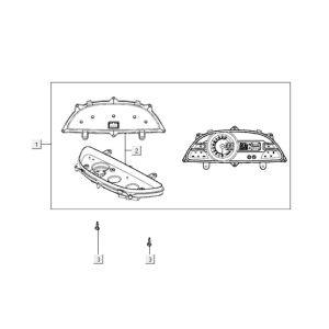Speedometer Kymco Xciting 400i Pearly Black