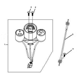 Speedometer Neco Borsalino Uno 4-stroke