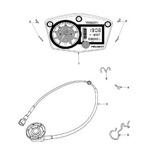 Speedometer Peugeot Vivacity 3 4-Stroke