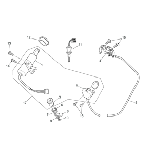 Kit locks Aprilia SR 50 H2O ie+carb 2004-2009