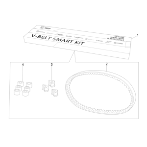 Gear kit Aprilia SR 50 H2O ie+carb 2004-2009