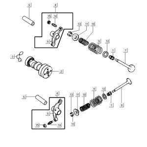 Valves - Camshaft Kymco K-Pipe 125cc