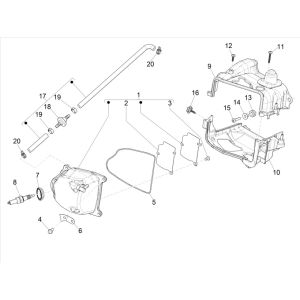 Piaggo Zip 4-stroke valve cover (euro5 injection IGET)