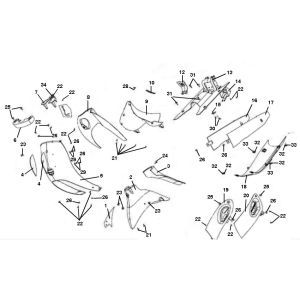 Color parts Viraggio Sensa 4-stroke