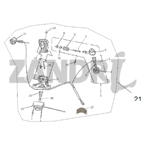 Blink rear BTC Grande Retro GT1 black cream