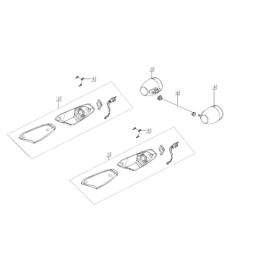 Indicator kymco agility FR 12' 4-stroke euro4 white