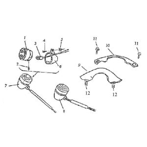 Indicator light for Iva Roma orange