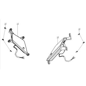 Indicator light for Kymco Super 8 Street 4-stroke blue