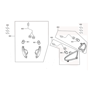Indicator lights Benda Benson black
