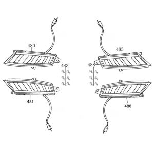 Turn signals Benzhou YY50QT-45A black