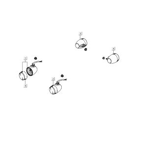 Turn signal lights Kymco Carry 4-stroke white