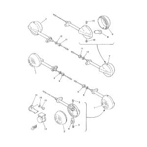 Knipperlichten Yamaha FS1