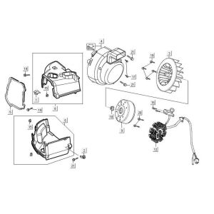 Ignition/cooling Kymco Maxxer 90 Black