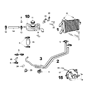 Cooling Peugeot Speedfight 2 LC silver