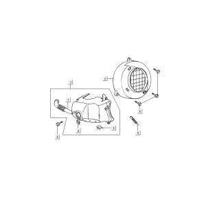 Cooling caps Kymco Super9 ac o.m Race Black Yellow